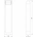 Наземный низкий светильник Elektrostandard DORS 35163/F