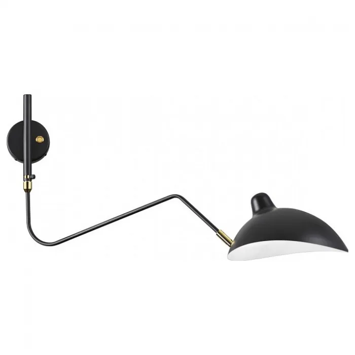 Бра Odeon Light Kerbi 4830/1W Цвет плафонов черный Цвет арматуры черный от ImperiumLoft