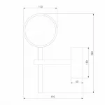 Бра Eurosvet Monica 90173/1 хром 5W от ImperiumLoft