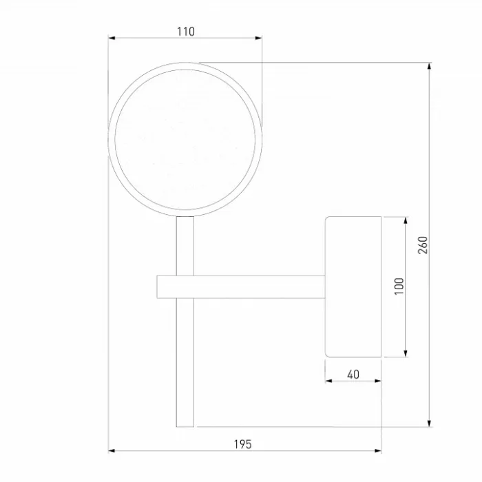 Бра Eurosvet Monica 90173/1 хром 5W от ImperiumLoft