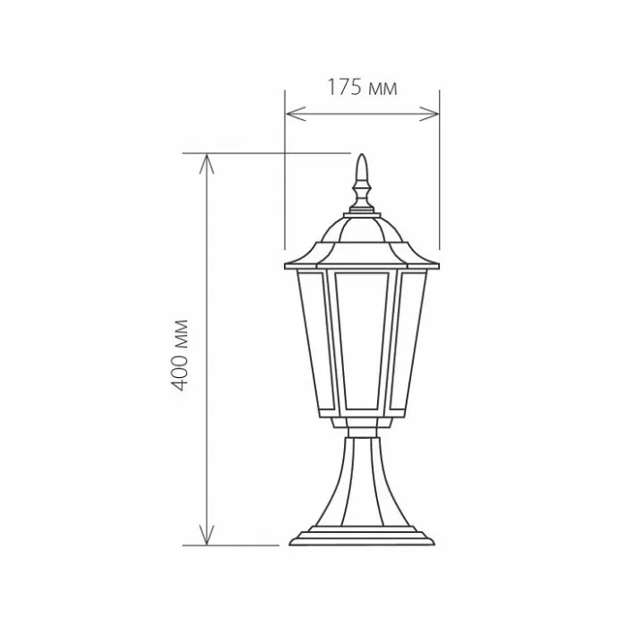 Наземный низкий светильник Elektrostandard GL 1004 GL 1004S черный от ImperiumLoft