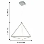 Подвесной светильник Favourite Pyramidis 2258-1P Цвет плафонов белый Цвет арматуры белый от ImperiumLoft