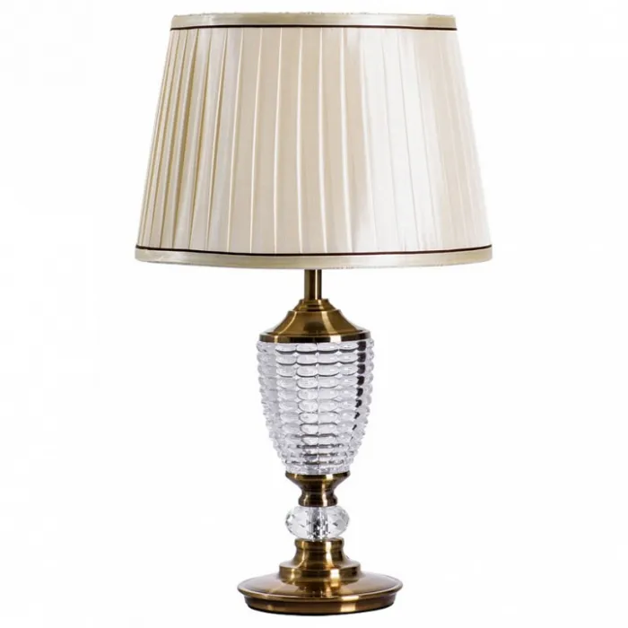 Настольная лампа декоративная Arte Lamp Radison A1550LT-1PB Цвет плафонов кремовый Цвет арматуры медь от ImperiumLoft