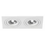 Встраиваемый светильник Lightstar Intero 16 double quadro i5260606 Цвет арматуры белый Цвет плафонов белый