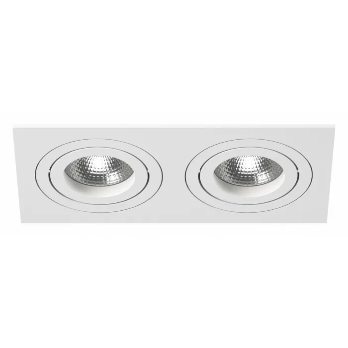 Встраиваемый светильник Lightstar Intero 16 double quadro i5260606 Цвет арматуры белый Цвет плафонов белый от ImperiumLoft