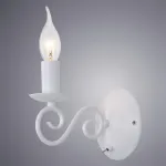 Бра Arte Lamp 1129 A1129AP-1WH Цвет арматуры белый Цвет плафонов прозрачный