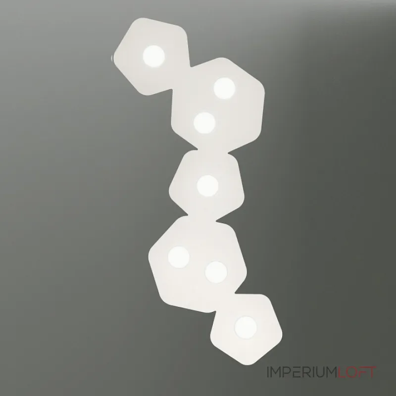 Накладной светильник Mantra Area 6640 Цвет арматуры белый Цвет плафонов белый