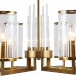 Подвесная люстра Stilfort Vase 1046/05/08P Цвет плафонов серый Цвет арматуры золото