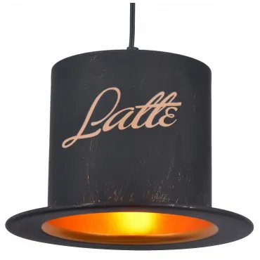Подвесной светильник Arte Lamp Caffe A5065SP-1BN Цвет арматуры черный Цвет плафонов медь