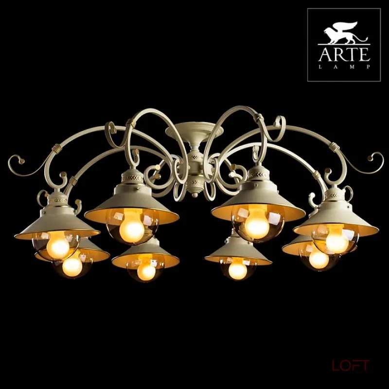 Потолочная люстра Arte Lamp Grazioso A4577PL-8WG 