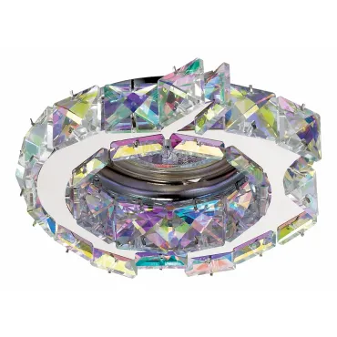 Встраиваемый светильник Novotech Ringo 370173 Цвет арматуры хром Цвет плафонов разноцветный