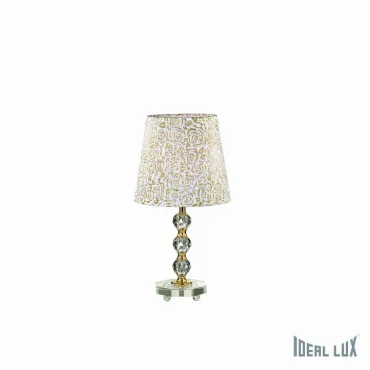 Настольная лампа декоративная Ideal Lux Queen QUEEN TL1 MEDIUM Цвет арматуры золото Цвет плафонов золото