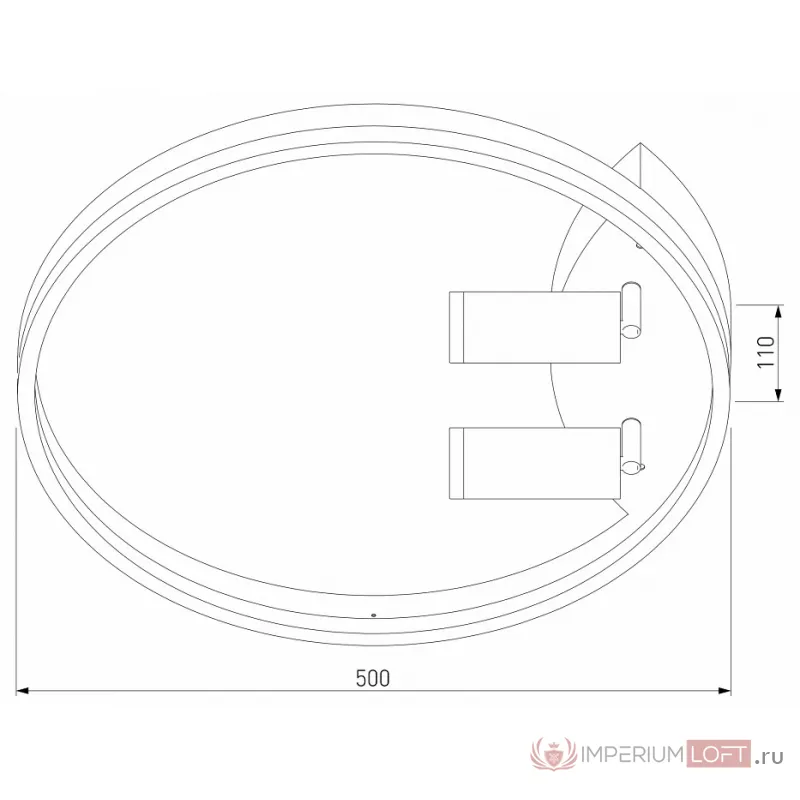 Накладной светильник Eurosvet Luminari 90247/3 черный/золото Smart от ImperiumLoft
