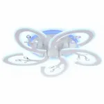 Накладной светильник Ambrella Original 2 FA512/5 WH белый 120W 610*580*80 (ПДУ РАДИО 2.4G) Цвет арматуры белый Цвет плафонов белый от ImperiumLoft