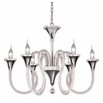 Подвесная люстра Osgona Serpente 703064 Цвет арматуры хром Цвет плафонов прозрачный от ImperiumLoft