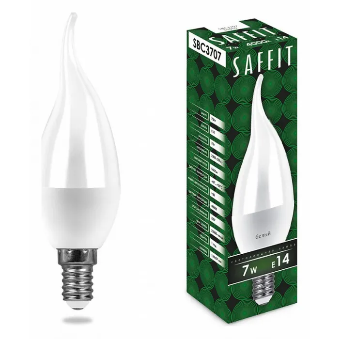 Лампа светодиодная Feron Saffit SBC3707 E14 7Вт 6400K 55142 от ImperiumLoft