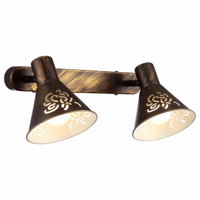 Спот Arte Lamp Cono A5218AP-2BR Цвет арматуры коричневый Цвет плафонов коричневый от ImperiumLoft