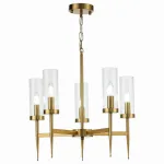 Подвесная люстра ST-Luce Acazio SL1159.303.05 Цвет плафонов прозрачный Цвет арматуры латунь от ImperiumLoft