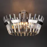 Светильник на штанге TK Lighting Steccato 10111/8 сатин-никель / прозрачный хрусталь Strotskis Цвет арматуры никель Цвет плафонов прозрачный от ImperiumLoft