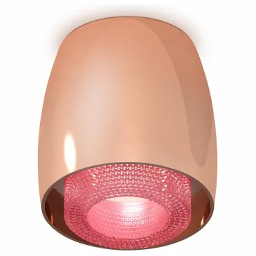 Накладной светильник Ambrella Techno 143 XS1144011 Цвет арматуры бронза Цвет плафонов розовый от ImperiumLoft
