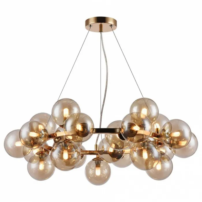 Подвесная люстра Maytoni Dallas MOD548PL-25G Цвет арматуры золото Цвет плафонов янтарный от ImperiumLoft