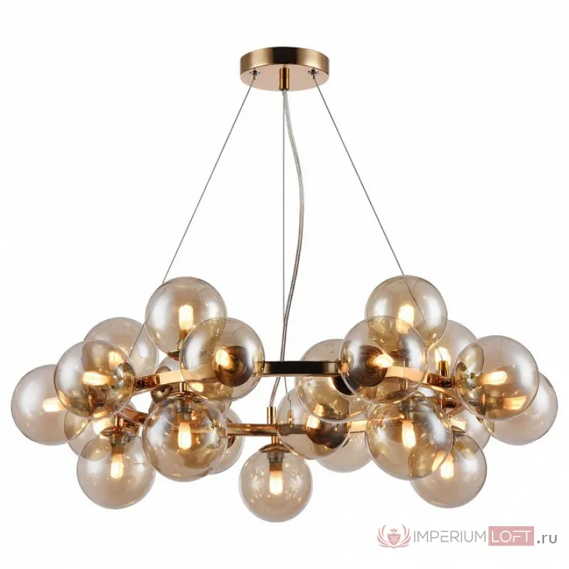Подвесная люстра Maytoni Dallas MOD548PL-25G Цвет арматуры золото Цвет плафонов янтарный от ImperiumLoft