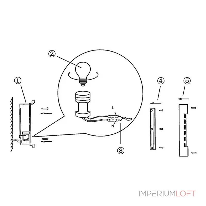 Накладной светильник Globo Orlando 3156 Цвет арматуры хром от ImperiumLoft Накладной светильник Globo Orlando 3156 Цвет арматуры хром от ImperiumLoft
