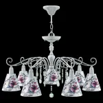 Подвесная люстра Lamp4You Provence 18 E4-07-G-LMP-O-13-CRL-E4-07-GR-DN Цвет плафонов белый от ImperiumLoft