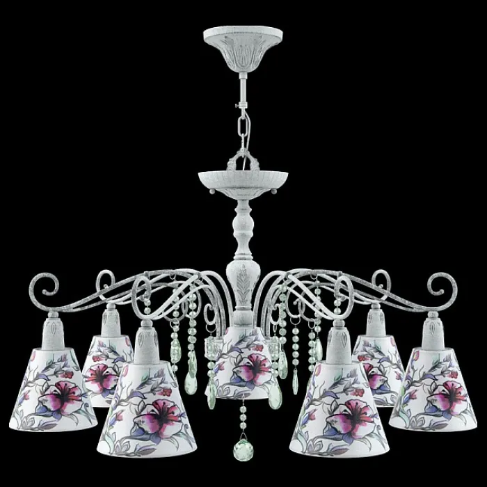 Подвесная люстра Lamp4You Provence 18 E4-07-G-LMP-O-13-CRL-E4-07-GR-DN Цвет плафонов белый от ImperiumLoft