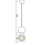 Подвесной светильник Horoz Electric Astra HRZ00000789 