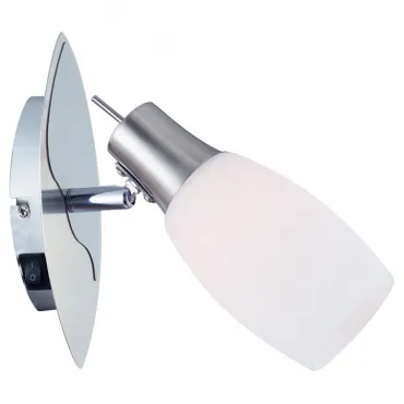 Бра Arte Lamp Volare A4590AP-1SS Цвет арматуры хром Цвет плафонов белый от ImperiumLoft