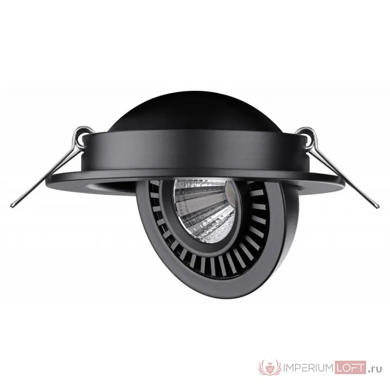 Встраиваемый светильник Novotech Gesso 358816 Цвет арматуры черный от ImperiumLoft