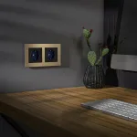 Розетка с заземлением с подсветкой без рамки Werkel черный W1171408 от ImperiumLoft