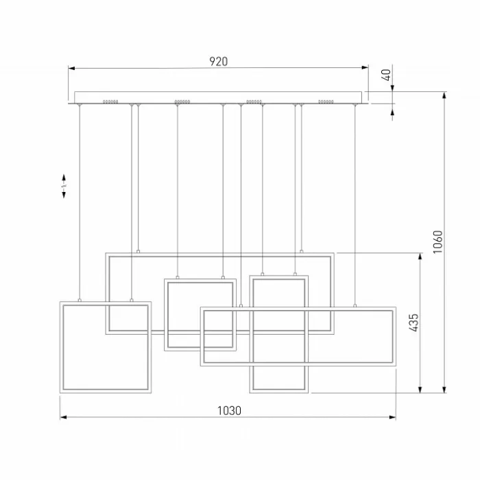 Подвесной светильник Eurosvet Direct 90178/5 сатин-никель 106W от ImperiumLoft