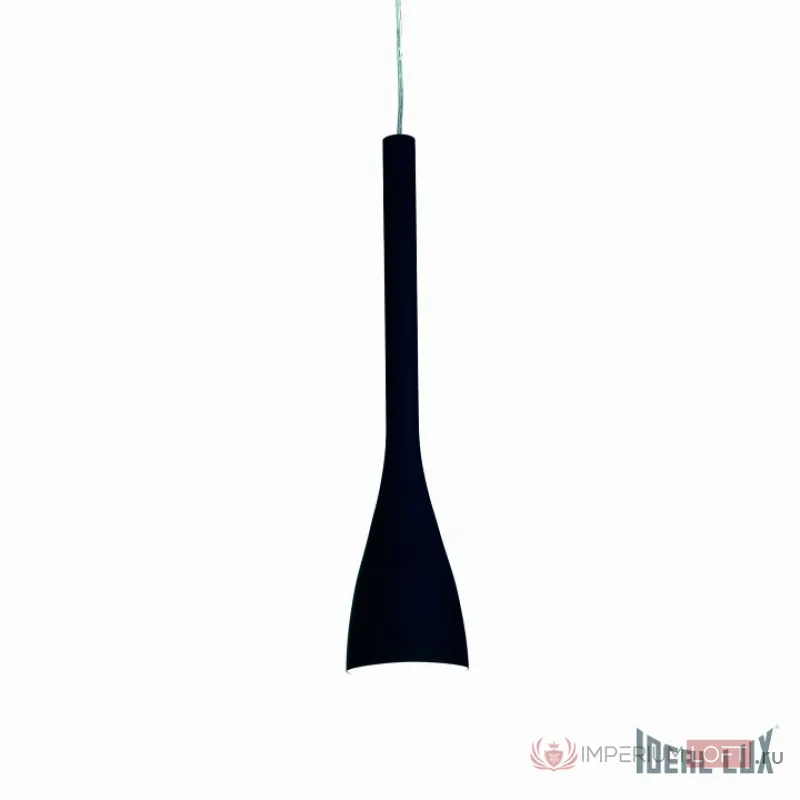 Подвесной светильник Ideal Lux FLUT FLUT SP1 SMALL NERO Цвет арматуры серый Цвет плафонов черный от ImperiumLoft