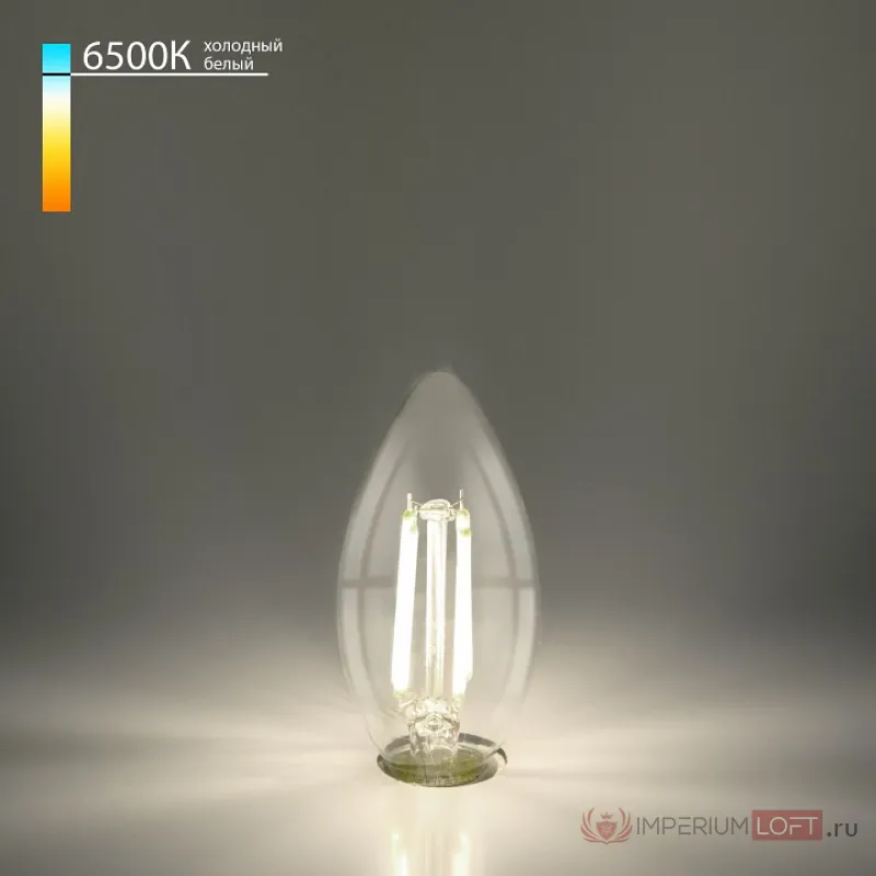 Лампа светодиодная Elektrostandard Свеча F E14 9Вт 6500K BLE1440 от ImperiumLoft
