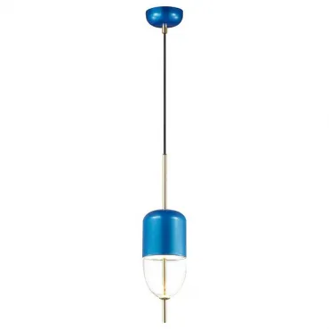 Подвесной светильник Odeon Light Dune 4619/12L Цвет арматуры синий Цвет плафонов синий от ImperiumLoft