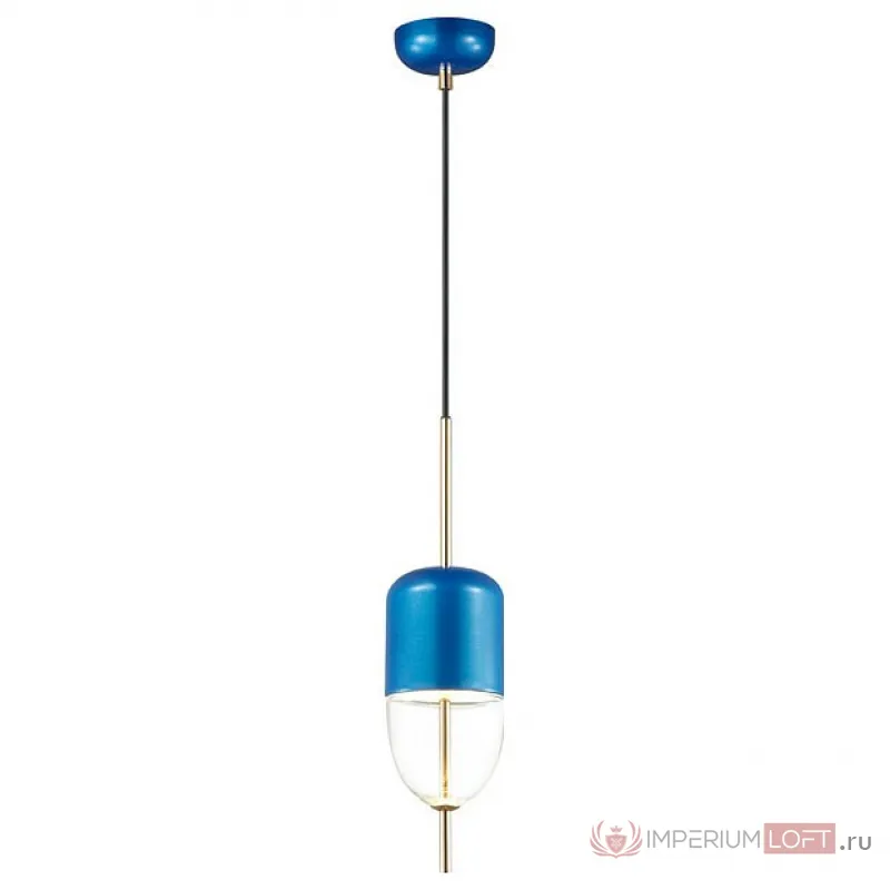 Подвесной светильник Odeon Light Dune 4619/12L Цвет арматуры синий Цвет плафонов синий от ImperiumLoft