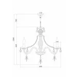 Подвесная люстра Rivoli Campane P6 CR Б0037790 