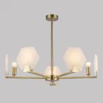 Люстра на штанге Eurosvet Marble 60158/5 латунь от ImperiumLoft