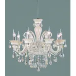 Подвесная люстра Omnilux Teramo OML-30503-08 Цвет арматуры хром Цвет плафонов прозрачный от ImperiumLoft