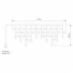 Бахрома световая  Eurosvet 100 100-001 мульти от ImperiumLoft