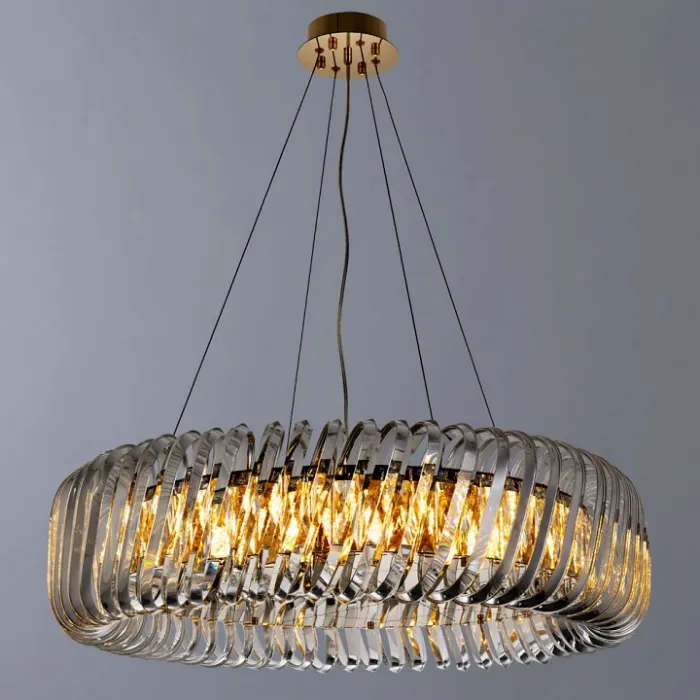 Подвесной светильник Divinare Megan 7568/18 LM-12 Цвет плафонов прозрачный Цвет арматуры бронза от ImperiumLoft