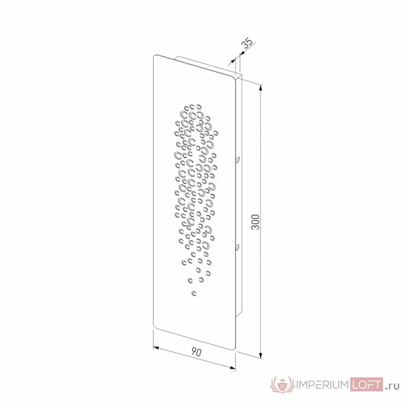 Накладной светильник Eurosvet Grape 40149/1 LED черный 8W от ImperiumLoft