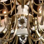 Подвесная люстра MW-Light Свеча 32 683011112 Цвет арматуры бронза Цвет плафонов прозрачный от ImperiumLoft