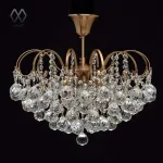 Люстра на штанге MW-Light Жемчуг 1 232016506 Цвет арматуры латунь Цвет плафонов прозрачный от ImperiumLoft