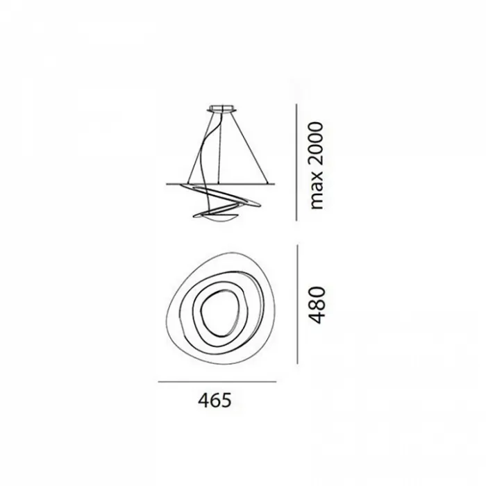 Подвесной светильник Artemide 1249010A от ImperiumLoft