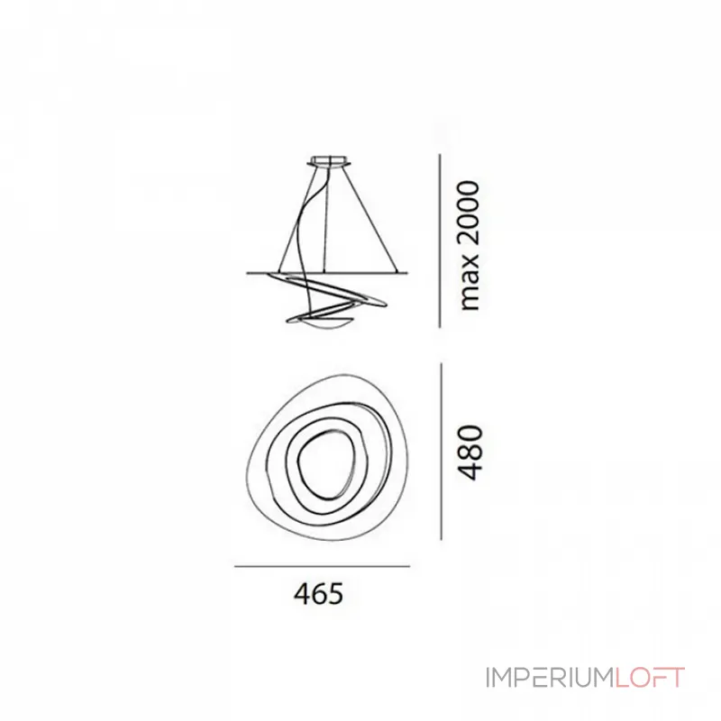 Подвесной светильник Artemide 1249010A
