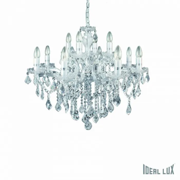 Подвесная люстра Ideal Lux FLORIAN FLORIAN SP12 CROMO Цвет арматуры серый от ImperiumLoft