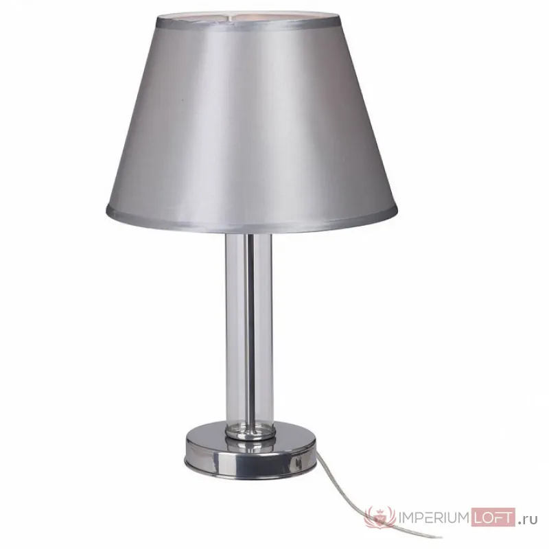 Настольная лампа декоративная Vitaluce V4836 V4836/1L Цвет арматуры хром Цвет плафонов серебро от ImperiumLoft